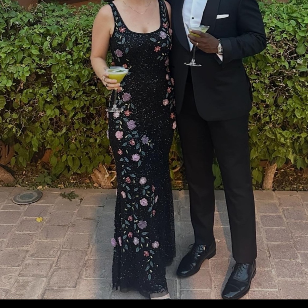 Mac Duggal Evening Embellished Formal Scoopneck Gown